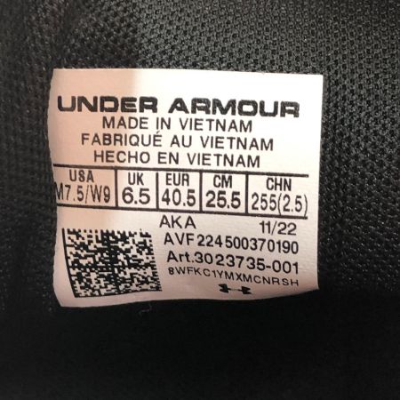  UNDER ARMOUR アンダーアーマー 靴 スニーカー  サイズ25.5cm 3023735-001 ブラック