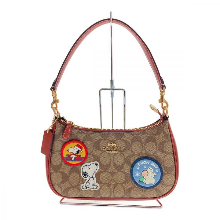 中古】 COACH コーチ COACH X PEANUTS テリ ショルダー バッグ ...