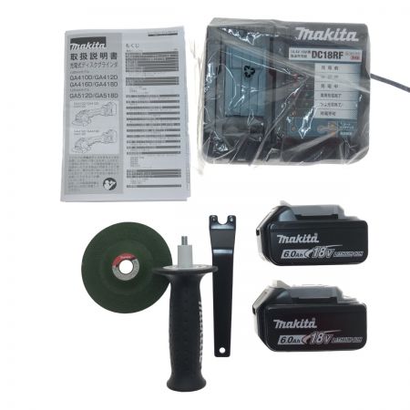  MAKITA マキタ 工具 電動工具 ディスクグラインダー  18V GA412DRGX