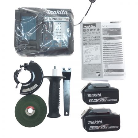  MAKITA マキタ 工具 電動工具 グラインダー 18V GA418DRGX