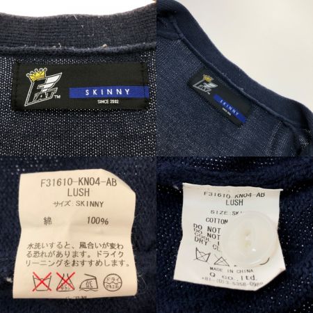  FAT エフエーティ カーディガン SIZE SKINNY F31610-KN04-AB ネイビー