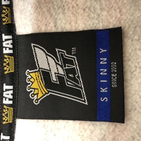  FAT エフエーティ スウェット HORIZONAL SKINNY(L) ダメージ有 ボーダー F31920-SW04-AB ワインレッド×ネイビー