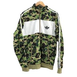 □□ adidas Originals×A BATHING APE メンズ衣料 ジャージ トラックジャケット   SIZE L BK4569 グリーン Aランク