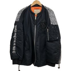 □□ RNA アールエヌエー レディース ジャケット MA-1ジャケット   SIZE M J-1868 ブラック Bランク