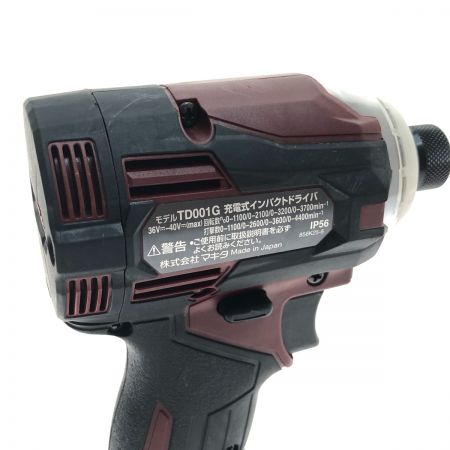  MAKITA マキタ 工具 電動工具 インパクトドライバー　40V TD001GDXAR