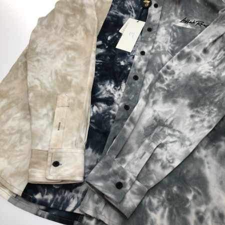  LEFLAH 長袖シャツ Mサイズ LF-LSH22-02 グレー/ベージュ/ネイビー