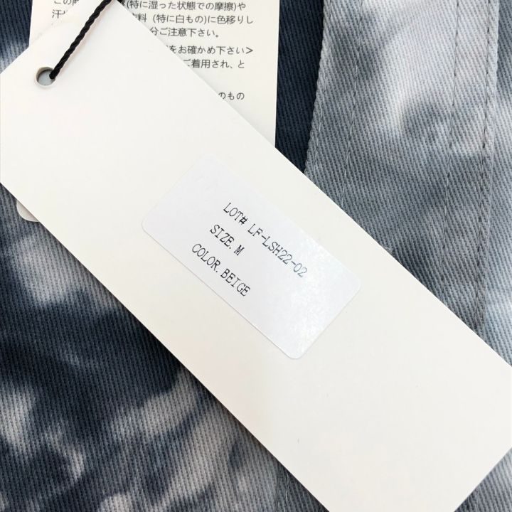 LEFLAH 長袖シャツ Mサイズ LF-LSH22-02 グレー/ベージュ/ネイビー