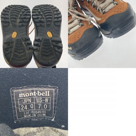  mont･bell モンベル タイオガブーツ トレッキングブーツ 24cm 352045103 ブラウン