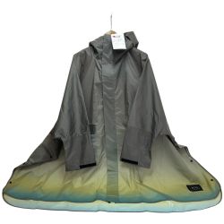 □□ KIU ニュースタンダード レインポンチョ SIZE Free k163-266 オリーブグラデーション Sランク