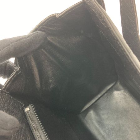  GONDOLA ハンドバッグ　オーストリッチ 0-6673-001 ブラック