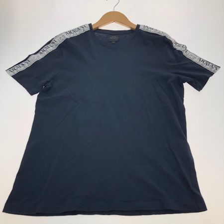  ARMANI EXCHANGE 半袖Tシャツ Sサイズ 6HZMFM ZJH4Z ネイビー
