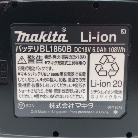  MAKITA マキタ 工具 電動工具 バッテリー 18V6.0Ah BL1860B