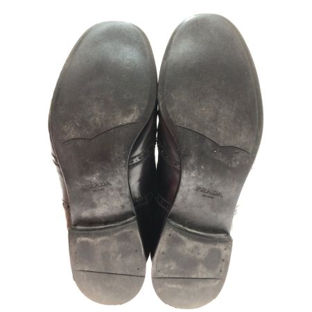  PRADA プラダ レザーシューズ SIZE 27 2EA038 ダークブラウン