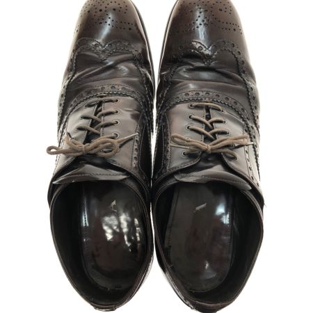  PRADA プラダ レザーシューズ SIZE 27 2EA038 ダークブラウン