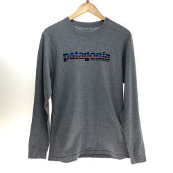 □□ Patagonia パタゴニア 長袖Tシャツ Mサイズ 38964FA16 グレー Bランク