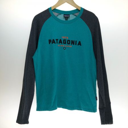  Patagonia パタゴニア 長袖Tシャツ Mサイズ 39484SP17 グリーン×グレー