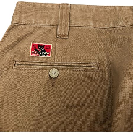  CAT'S PAW キャッツポウ パンツ ワークパンツ SIZE W34×L34 ベージュ