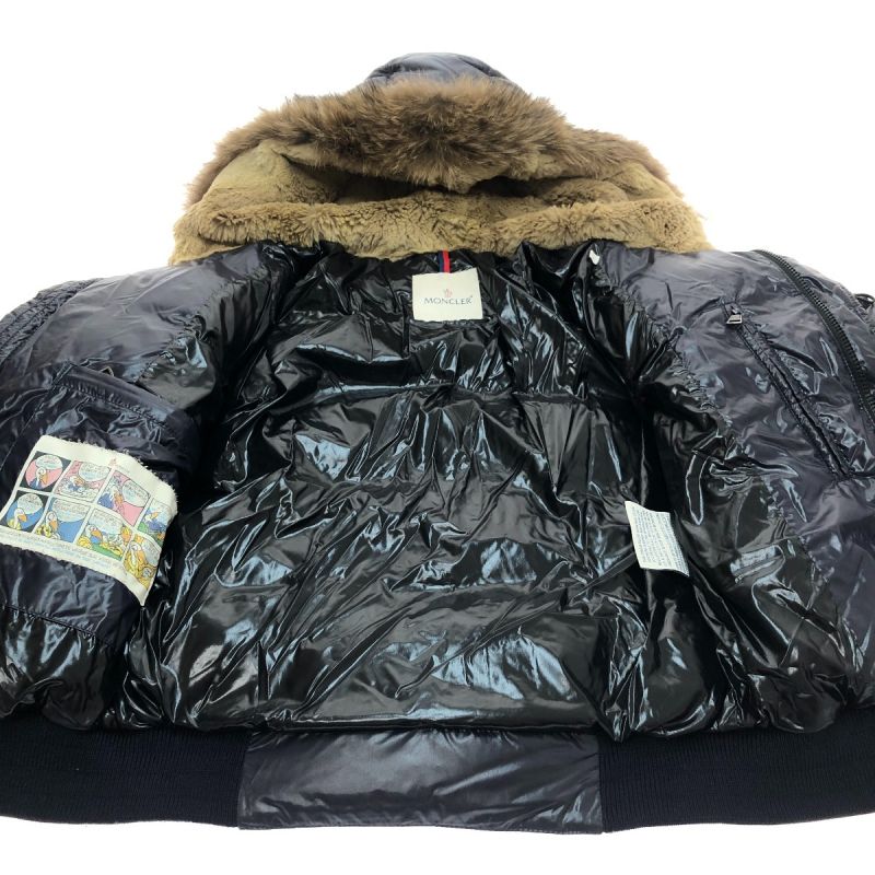 中古】 MONCLER モンクレール ダウンジャケット size0(S) ネイビー