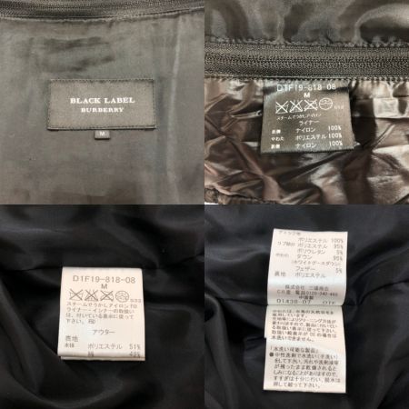  BURBERRY BLACK LABEL バーバリーブラックレーベル ダウンジャケット Mサイズ D1F19-818-08 ブラック