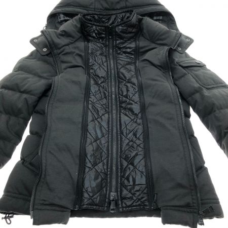 BURBERRY BLACK LABEL バーバリーブラックレーベル ダウンジャケット Mサイズ D1F19-818-08 ブラック Cランク