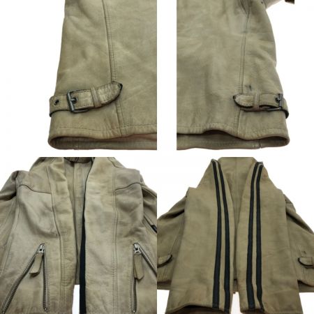  Schott ショット ライダースジャケット Lサイズ 3121010 ベージュ