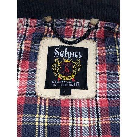  Schott ショット ライダースジャケット Lサイズ 3121010 ベージュ