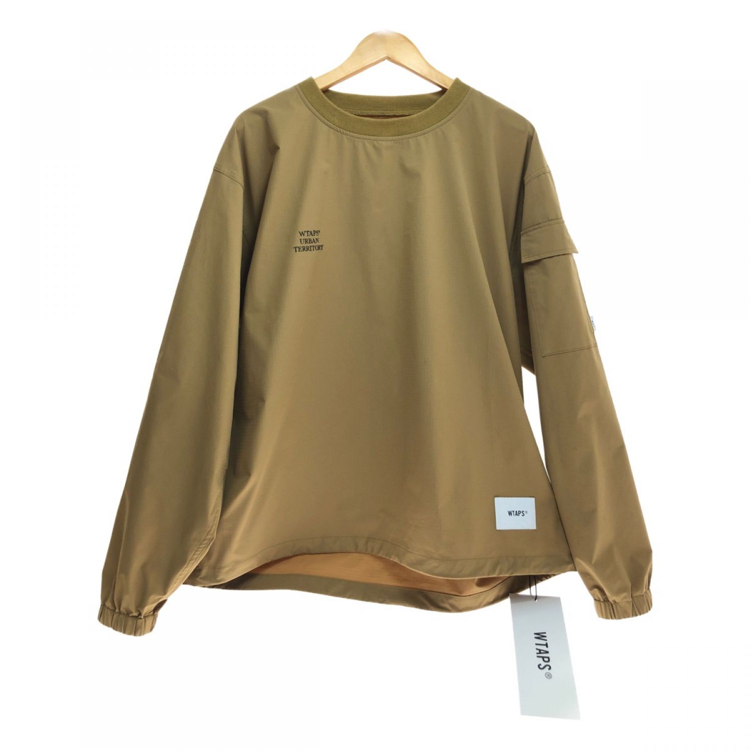 中古】 wtaps ダブルタップス 長袖トップス サイズX03 カーキ Bランク