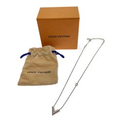 □□ LOUIS VUITTON ルイヴィトン ネックレス エセンシャルV  M63197 シルバー Bランク