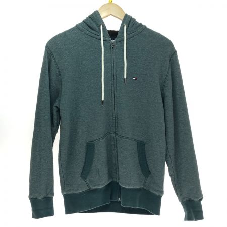  TOMMY HILFIGER トミーヒルフィガー ジップパーカー ファー Sサイズ 0887887892 グリーン