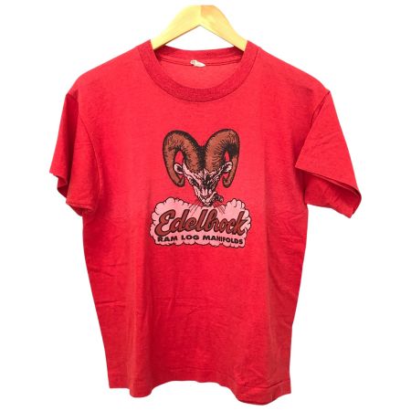  80~90s SCREEN STARS Tシャツ SIZE M 古着 Edelbrock レッド