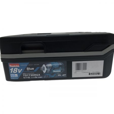  MAKITA マキタ 充電式インパクトドライバ　18V　6.0Ah TD173DRGX ブルー 付属品完備　未使用品