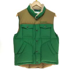 □□ Columbia コロンビア ディミノベスト ダウン Sサイズ PM1903 グリーン Bランク