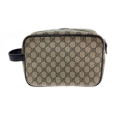 中古】 GUCCI グッチ セカンドバッグ GGスプリーム レザー PVC