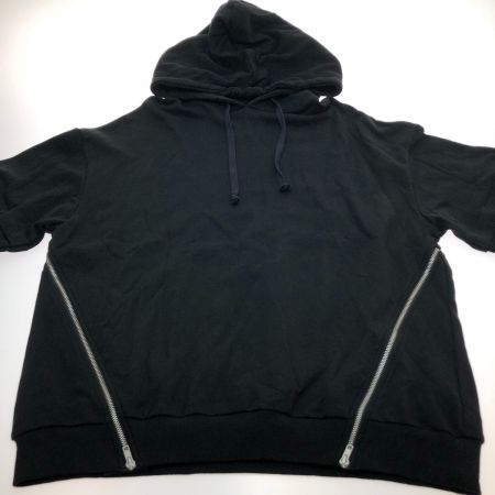  Antiqua アンティカ ジップデザインパーカー フリーサイズ ZA-00132 ブラック