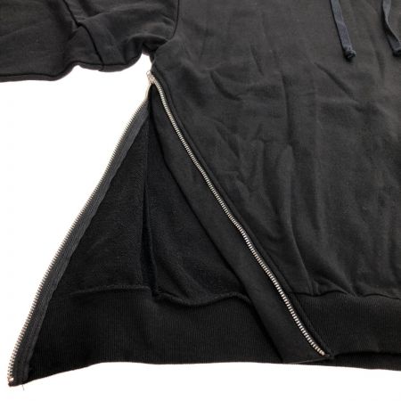  Antiqua アンティカ ジップデザインパーカー フリーサイズ ZA-00132 ブラック