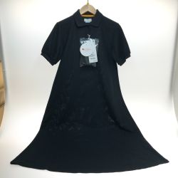 □□ Munsingwear マンシングウェア マナード鹿の子2WAYロングワンピース Sサイズ MLWSJJ01 ブラック Aランク