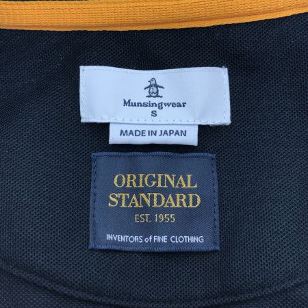  Munsingwear マンシングウェア マナード鹿の子2WAYロングワンピース Sサイズ MLWSJJ01 ブラック