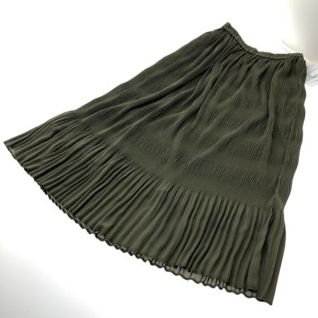  ATSURO TAYAMA プリーツスカート SIZE 36(S) 747-79003 カーキ