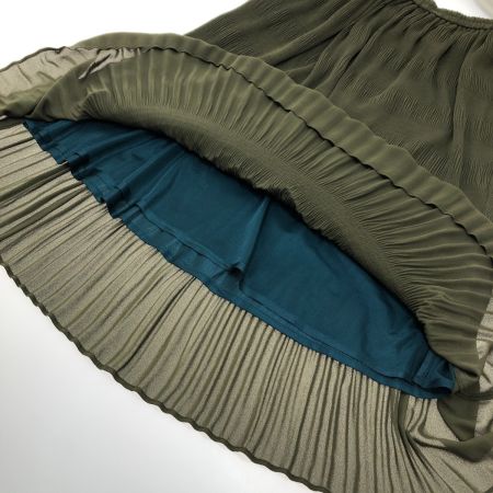  ATSURO TAYAMA プリーツスカート SIZE 36(S) 747-79003 カーキ