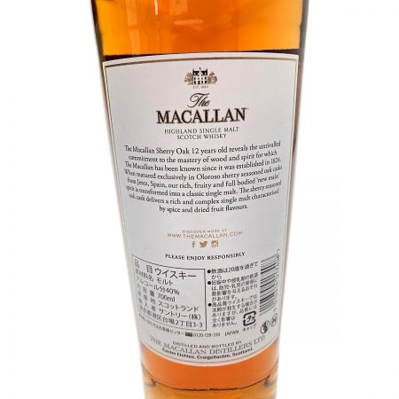  The MACALLAN マッカラン  MACALLAN マッカラン 12年  未開栓