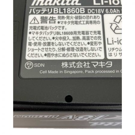  MAKITA マキタ バッテリー　6.0Ah　18V BL1860B
