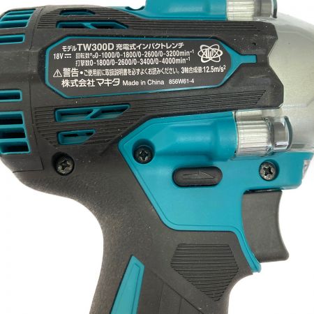  MAKITA マキタ 充電式インパクトレンチ　18V　バッテリ・充電器別販売 TW300DZ ブルー