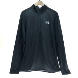 □□ MOUNTAIN HARD WEAR マウンテン ハード ウェア エアメッシュハーフジップ Ｌサイズ OM2466-004 ブラック Sランク