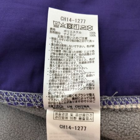  CHUMS チャムス ボンディングフリース ジャケット Mサイズ CH14-1277 ライトグレー