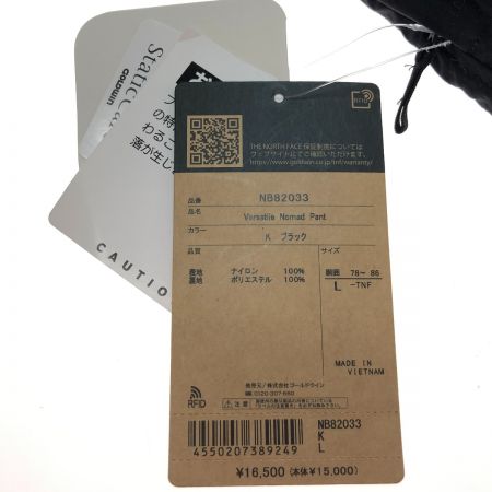  THE NORTH FACE ザノースフェイス バーサタイルノマドパンツ　Lサイズ NB82033 ブラック