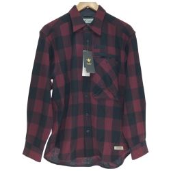 □□ Foxfire フォックスファイヤー ネルシャツ Mサイズ バーガンディー Sランク