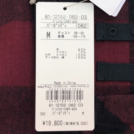  Foxfire フォックスファイヤー ネルシャツ Mサイズ バーガンディー