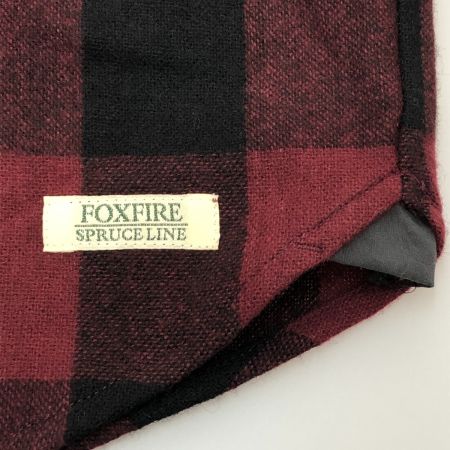  Foxfire フォックスファイヤー ネルシャツ Lサイズ バーガンディー