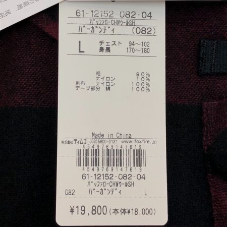  Foxfire フォックスファイヤー ネルシャツ Lサイズ バーガンディー