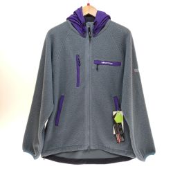 □□ Karrimor カリマー ボア フリース ジップアップ Mサイズ 101453 グレー×パープル Aランク